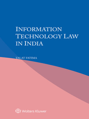 cover image of Information Technology Law in India